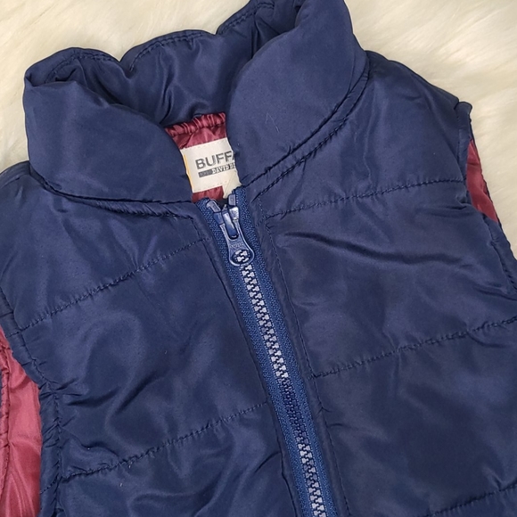 Buffalo David Bitton youth puffer vest navy blue size 5 - Picture 3 of 6